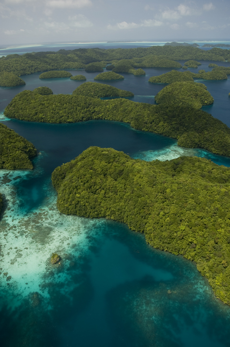 Republic of Palau, Micronesia - aerial view of Rock Islands